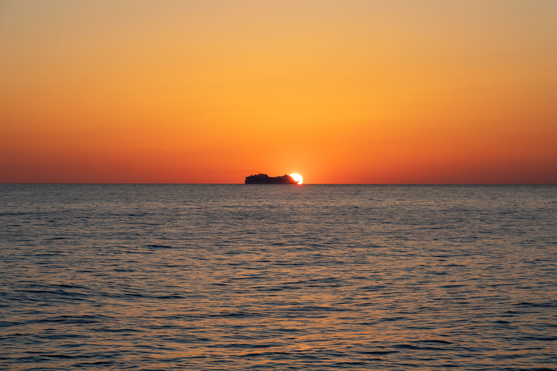 Beautiful cruise destination coastline